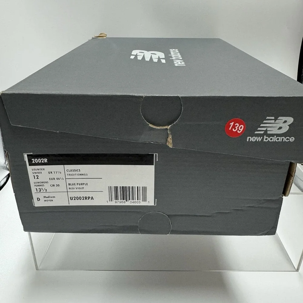 New Balance 2002R Blue Purple U2002RPA Shoes Sneakers Brand New Men's Size 12
